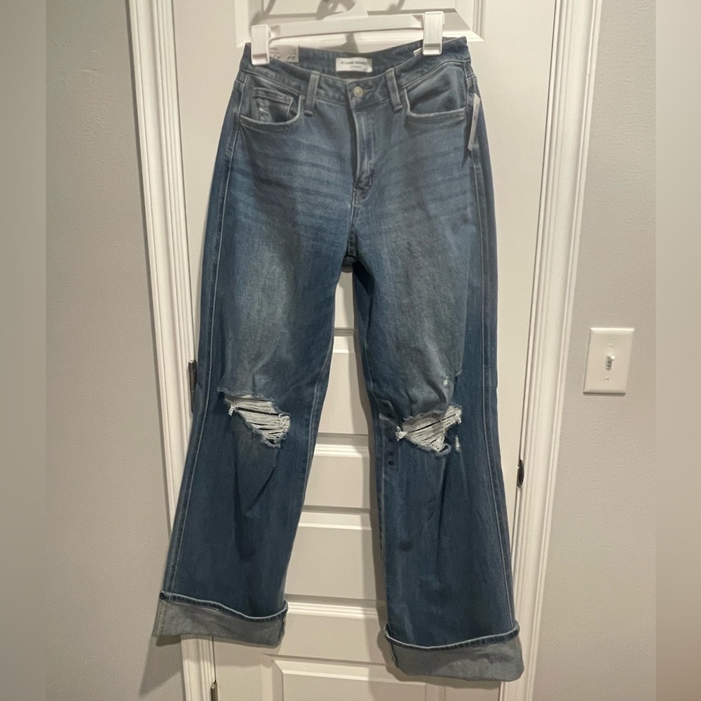 Flying Monkey Blue Distressed Boyfriend Jeans